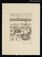 主要名稱：藏書票—羽田空港圖檔，第1張，共1張