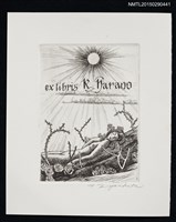 主要名稱：藏書票—薔薇之眠/劃一題名：旅の絵圖檔，第1張，共1張