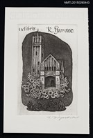 主要名稱：藏書票—教堂與信徒/劃一題名：旅の絵圖檔，第1張，共1張