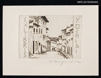 主要名稱：藏書票—ミケランジュロ広場ヘの道（通往米開朗基羅廣場的路）圖檔，第1張，共1張