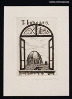 主要名稱：藏書票—サン˙ロレンツォ教会の見えろ窓（フィレンツェ）圖檔，第1張，共1張