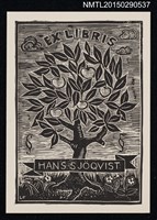 主要名稱：藏書票—結果實的樹圖檔，第1張，共1張