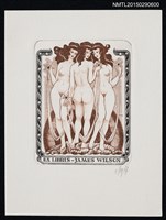 主要名稱：藏書票—三位女生圖檔，第1張，共1張