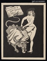 主要名稱：藏書票—鬥牛女郎圖檔，第1張，共1張