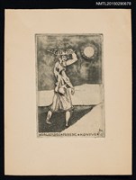 主要名稱：藏書票—頭頂貨物的人圖檔，第1張，共1張