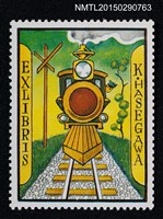 主要名稱：武井武雄の切手型書票—蒸汽火車圖檔，第1張，共1張