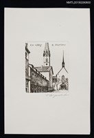 主要名稱：藏書票—プレディガ―寺院（チューリッヒ）圖檔，第1張，共1張