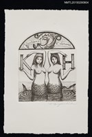 主要名稱：藏書票—人魚圖檔，第1張，共1張