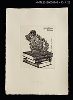 主要名稱：宮下登喜雄銅版書票集 1987圖檔，第14張，共28張