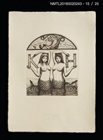 主要名稱：宮下登喜雄銅版書票集 1987圖檔，第16張，共28張