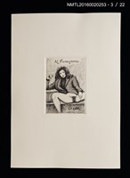 主要名稱：宮下登喜雄好色銅版藏書票集圖檔，第4張，共24張