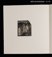 主要名稱：街景夜想（栗田政裕木口木版畫書票集）圖檔，第9張，共25張