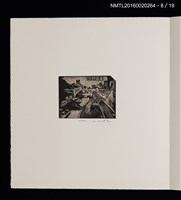 主要名稱：街景夜想（栗田政裕木口木版畫書票集）圖檔，第14張，共25張