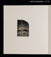 主要名稱：街景夜想（栗田政裕木口木版畫書票集）圖檔，第20張，共25張