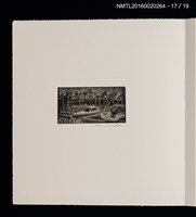 主要名稱：街景夜想（栗田政裕木口木版畫書票集）圖檔，第23張，共25張