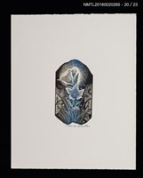 主要名稱：花のプレリュード（栗田政裕木口木版畫書票集）圖檔，第21張，共29張