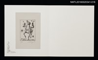 主要名稱：馬シリーズ．2 仮面の女（多賀新）/劃一題名：佐々木康之藏書票集圖檔，第1張，共1張