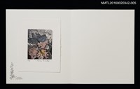 主要名稱：風の翼（蝶と蘭）（栗田政裕）/劃一題名：佐々木康之藏書票集圖檔，第1張，共1張