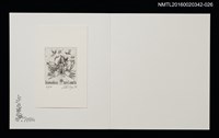 主要名稱：蘭シリーズ．4 天使（多賀新）/劃一題名：佐々木康之藏書票集圖檔，第1張，共1張