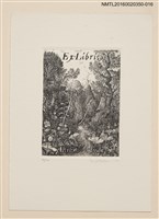 主要名稱：藏書票—叢林/劃一題名：內田市五郎藏書票集圖檔，第1張，共1張
