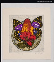 主要名稱：藏書票—FAIRY/劃一題名：芥舟．原野賢吉藏書票集圖檔，第1張，共1張