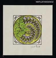 主要名稱：藏書票—紫花圖檔，第1張，共1張