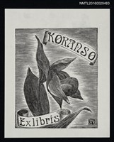 主要名稱：藏書票—敦盛草圖檔，第1張，共1張