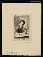 主要名稱：藏書票—芥川龍之介 圖檔，第1張，共1張