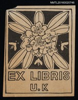 主要名稱：藏書票—石楠花圖檔，第1張，共1張