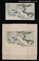 主要名稱：藏書票––飛天裸女圖檔，第1張，共1張