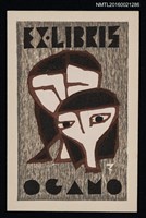 主要名稱：藏書票––女の子圖檔，第1張，共1張
