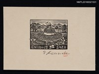 主要名稱：藏書票—草帽圖檔，第1張，共1張