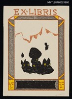 主要名稱：藏書票—黑影圖檔，第1張，共1張