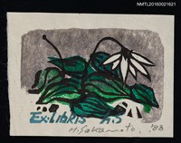 主要名稱：藏書票—チゴ百合の花（山東萬壽竹）圖檔，第1張，共1張