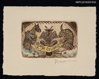 主要名稱：藏書票—奇幻獸類圖檔，第1張，共1張