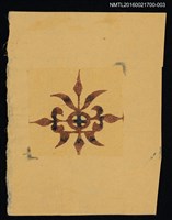 主要名稱：藏書票—型染紋飾（褐）圖檔，第1張，共1張