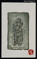 主要名稱：藏書票—墨綠佛像圖檔，第1張，共1張