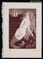 主要名稱：藏書票—美人魚圖檔，第1張，共1張