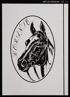 主要名稱：藏書票—馬頭（影本）圖檔，第3張，共5張