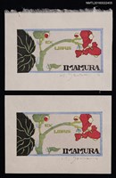 主要名稱：藏書票—紅花圖檔，第1張，共3張