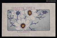 主要名稱：藏書票—白波斯菊圖檔，第1張，共1張