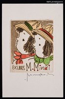 主要名稱：藏書票—雙胞胎圖檔，第1張，共1張