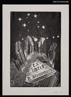 主要名稱：藏書票—星空水晶圖檔，第1張，共1張