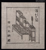 主要名稱：藏書票—漏刻之図圖檔，第1張，共1張