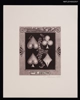 主要名稱：藏書票—撲克小丑圖檔，第1張，共1張