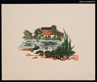 主要名稱：藏書票—河邊鄉間圖檔，第1張，共2張