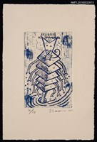 主要名稱：藏書票—漩渦中的多腳怪圖檔，第1張，共1張