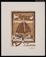 主要名稱：藏書票—歐式圓頂建築圖檔，第1張，共1張