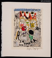 主要名稱：藏書票—抽象塗鴉圖檔，第1張，共2張