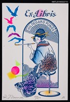 主要名稱：藏書票—和服女人圖檔，第1張，共1張
